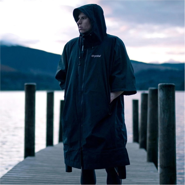 2026 Dryrobe Lite Kortærmet Robe AS SS DL BG - Black Grey